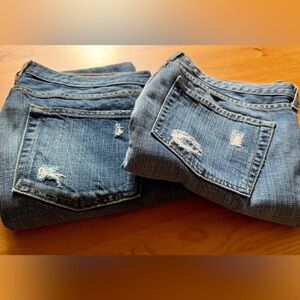 J. Crew Factory Blue Distressed Women Jeans